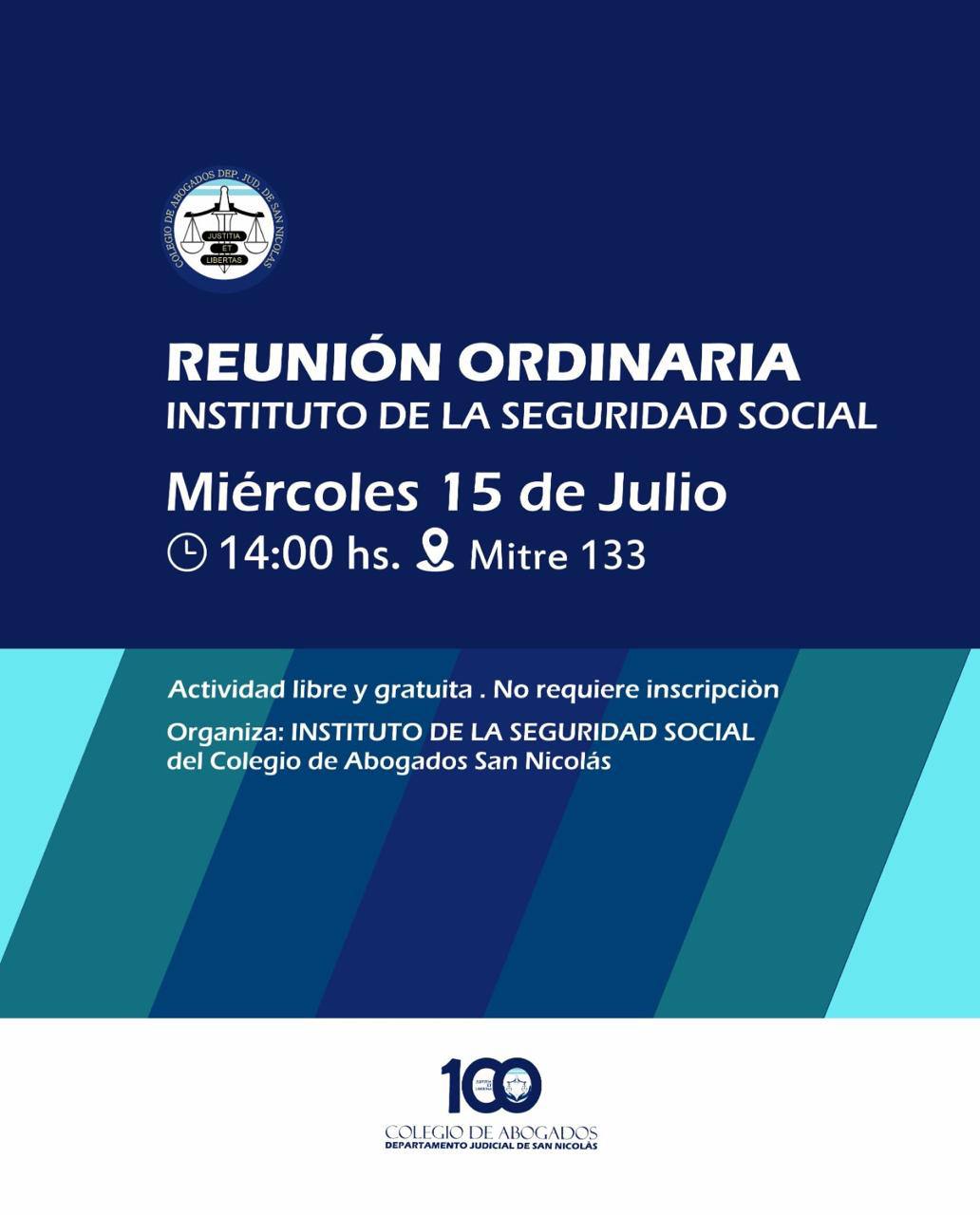 REUNIÓN ORDINARIA INSTITUTO DE LA SEGURIDAD SOCIAL